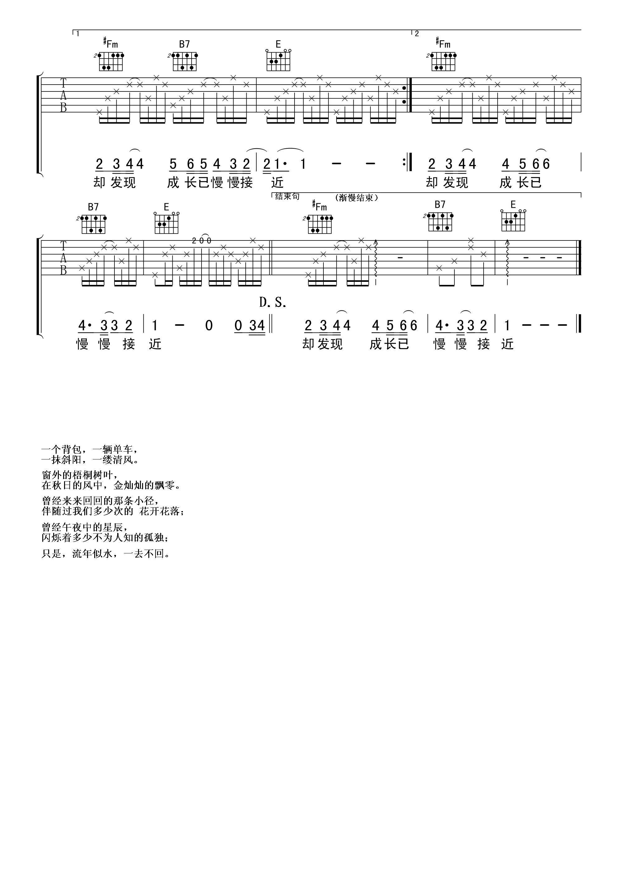 《十七岁那年的雨季》弹唱_林志颖