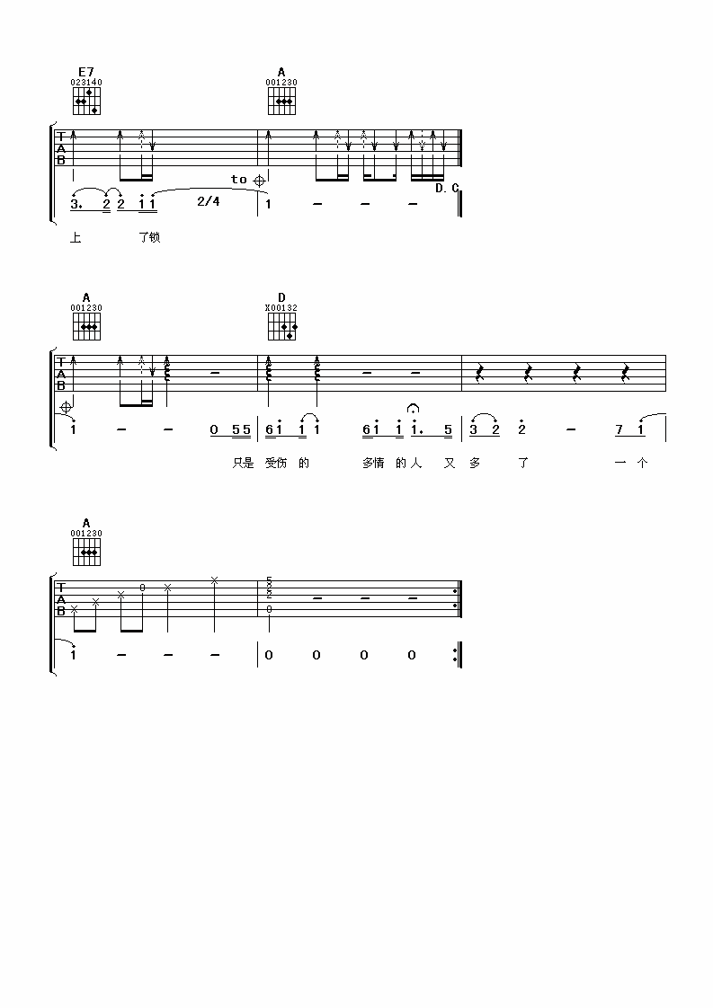 《一个人唱情歌》弹唱_陈楚生