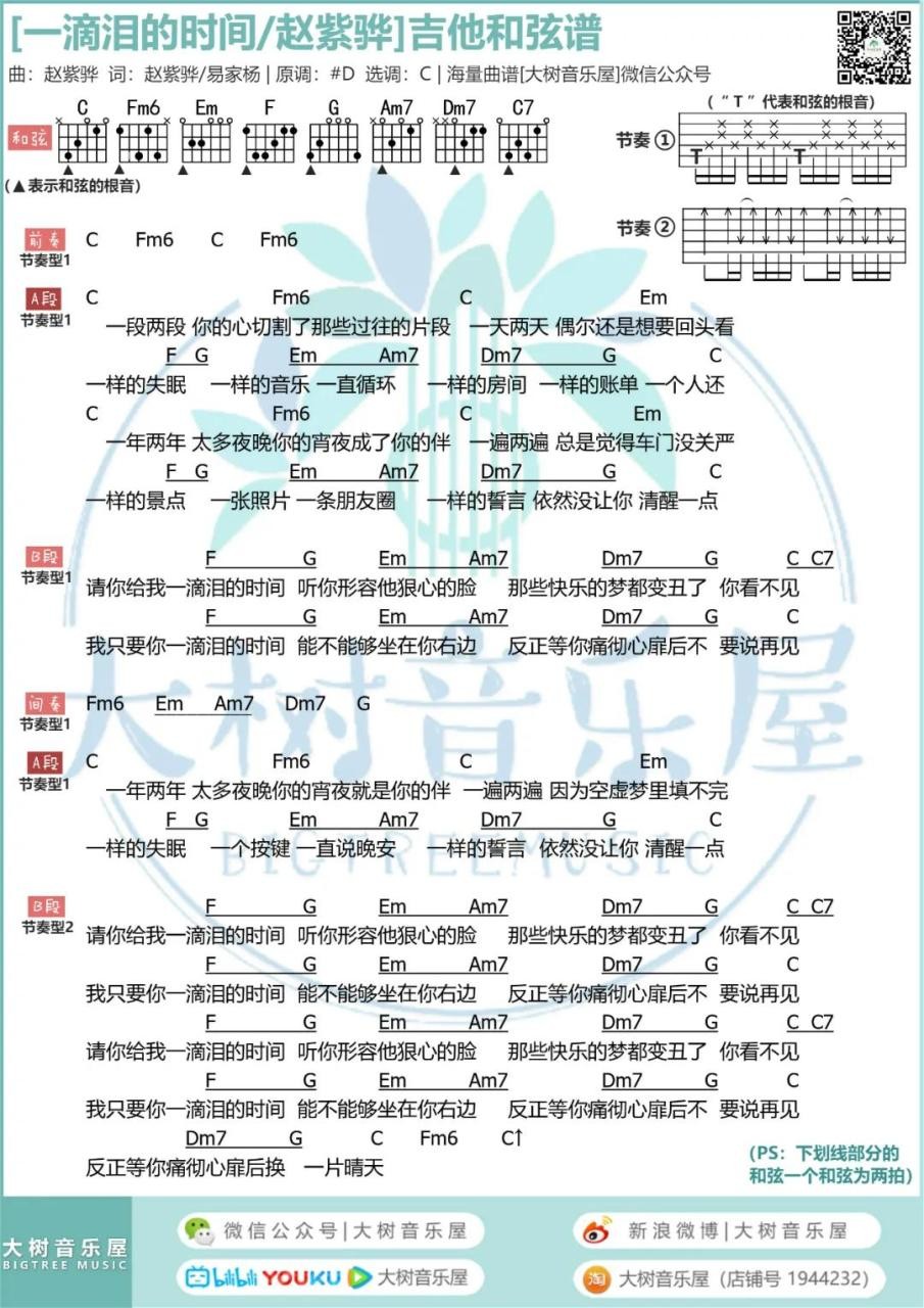 《一滴泪的时间》弹唱_赵紫骅