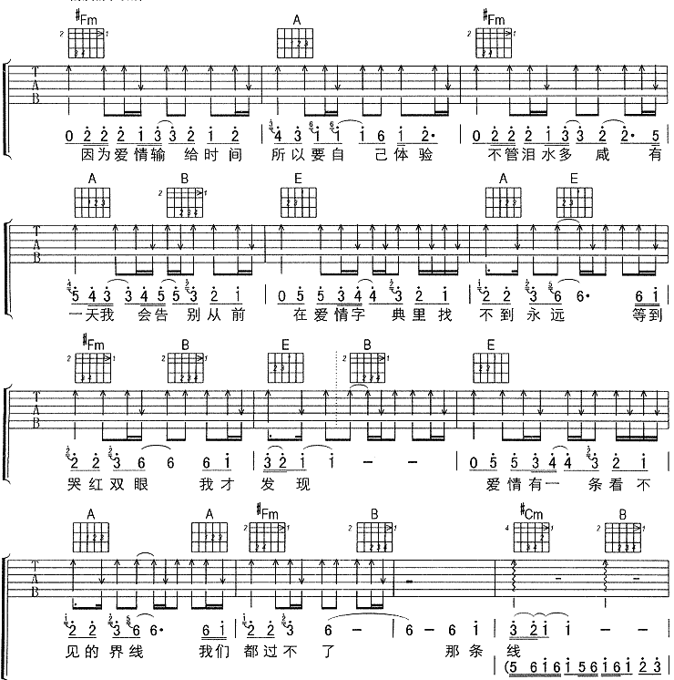 《爱情字典》弹唱_孙燕姿